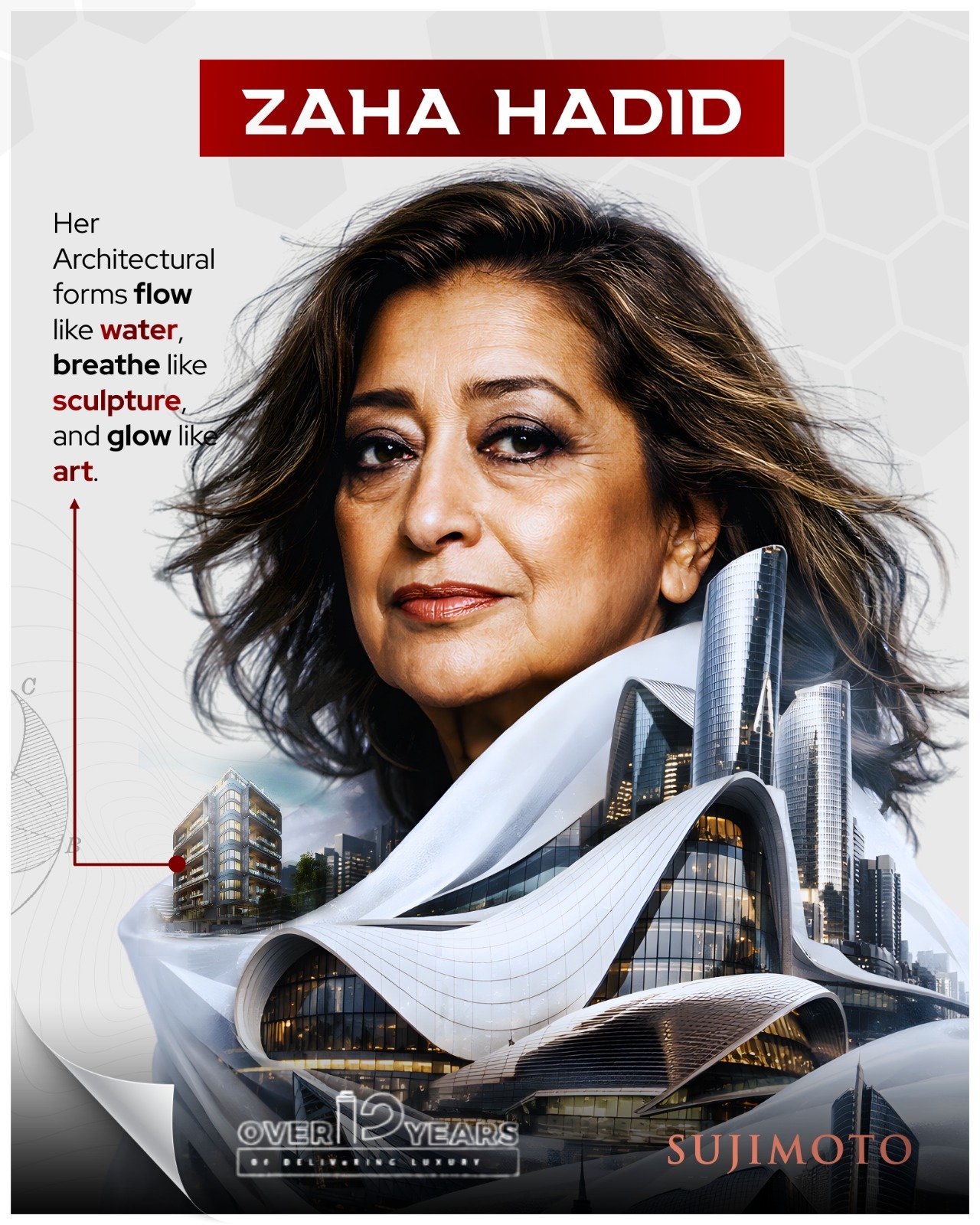 New PosZaha Hadid x LucreziaBySujimoto: Banana Island’s Queen of the Curve Commands Attention, Delivers Over 200% ROIt